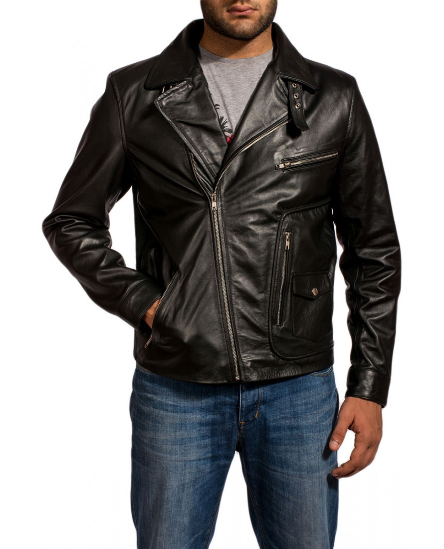 James-Franco-New-Style-Jacket-front-890x1100 Classic Rocker Biker Jacket - Image 1