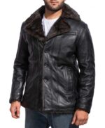 Men's Black Fur Jacket