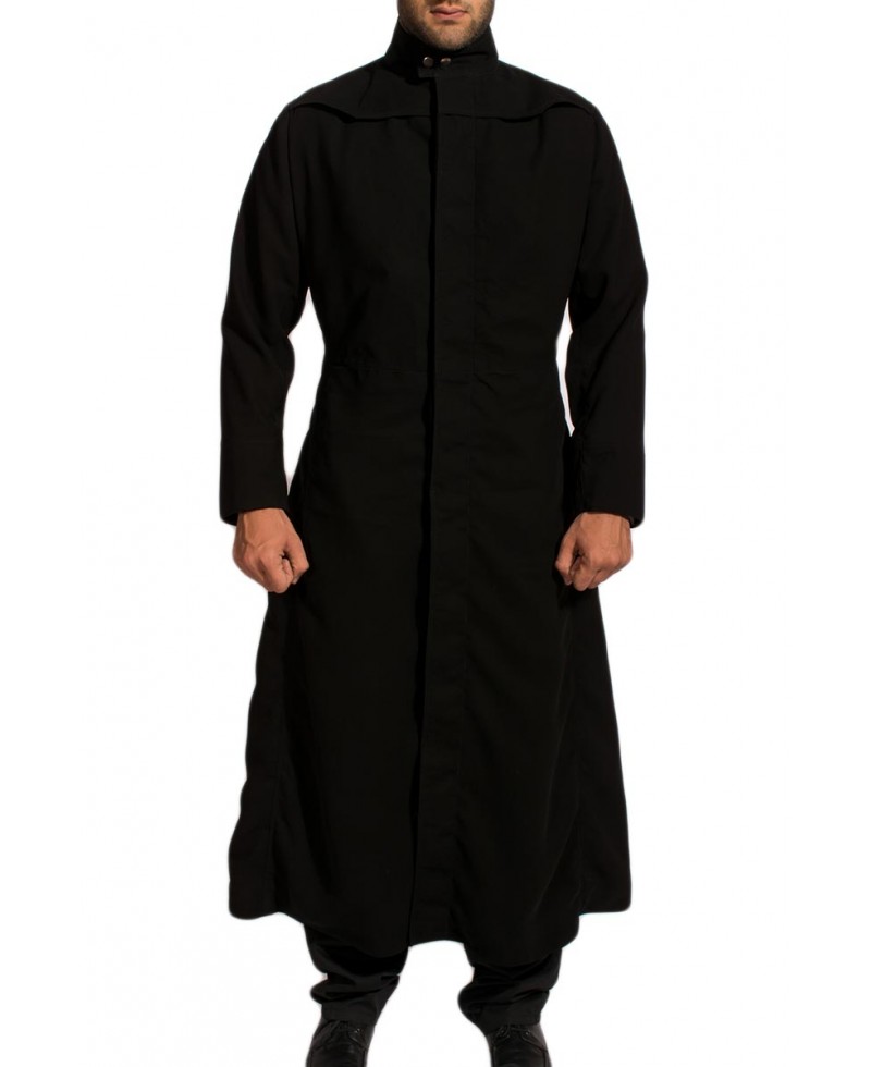 The-Matrix-Neo-Coat-Front-800x980 Classic Long Black Cotton Winter Coat - Image 1