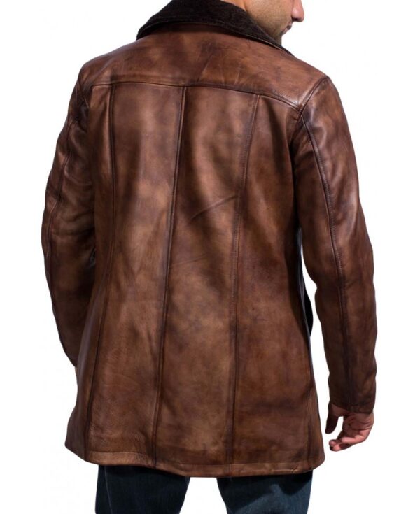 Cinnamon Fur Trench Coat - Image 2