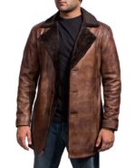 Cinnamon Fur Trench Coat