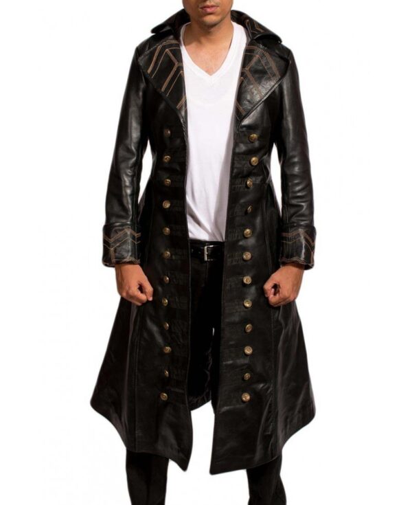 Pirate Black Long Coat - Image 4