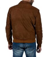 Armie Hammer Brown Suede Leather Jacket