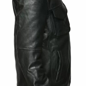 Men’s Black Fashion Jacket With Flap Chest Pockets