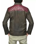 Men's Choco Grey Suede Leather Designer Jacket