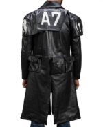 A7 Vegas NCR Ranger Black Leather Duster Coat