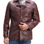 Vincent Alley Brown Vintage Style Leather Jacket
