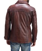 Vincent Alley Brown Vintage Style Leather Jacket
