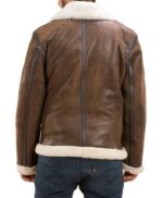 Brown Forest Double Face Shearling Leather Jacket