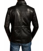 Classic Raven Black Leather Jacket