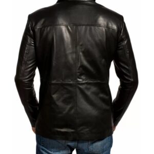 Classic Raven Black Leather Jacket