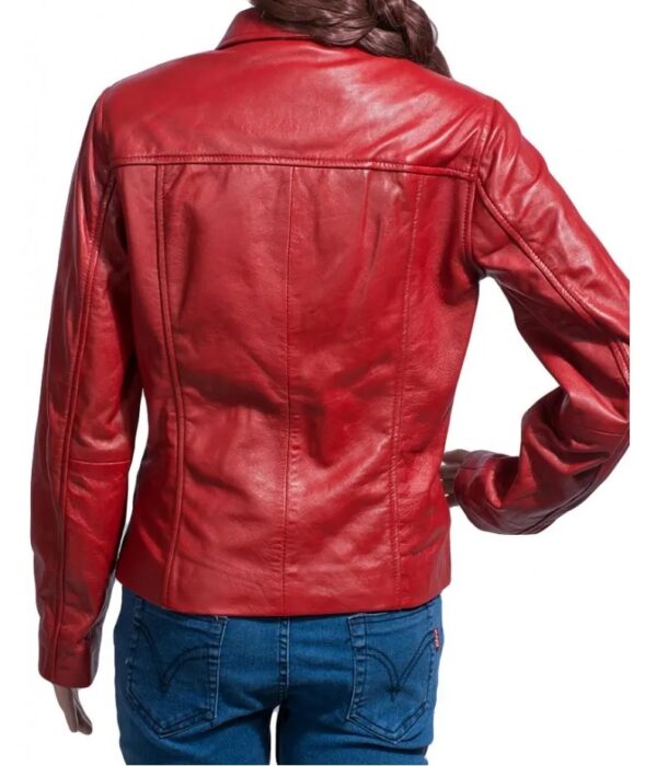 Once Upon a Time Jennifer Morrison Red Leather Jacket