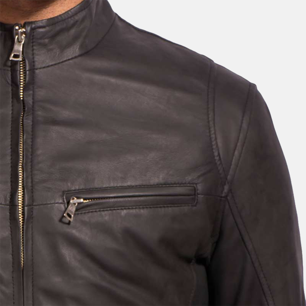 Ionic Black Leather Jacket | The Jacket Maker