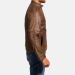 Wilding Brown Leather Jacket - Image 5