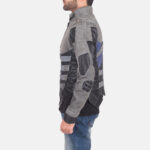 Militia Grey Leather Jacket - Image 4