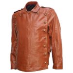 Billy Campbell Tan The Rocketeer Leather Jacket