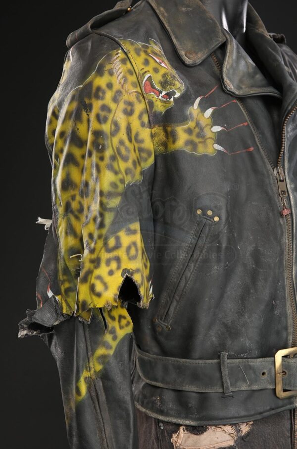 Lost Boys Leopard Painted Leather Jacket - Image 5