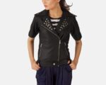 Starlet Black Leather Biker Jacket