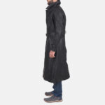 Daniel Black Leather Trench Coat - Image 3