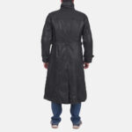 Daniel Black Leather Trench Coat - Image 4