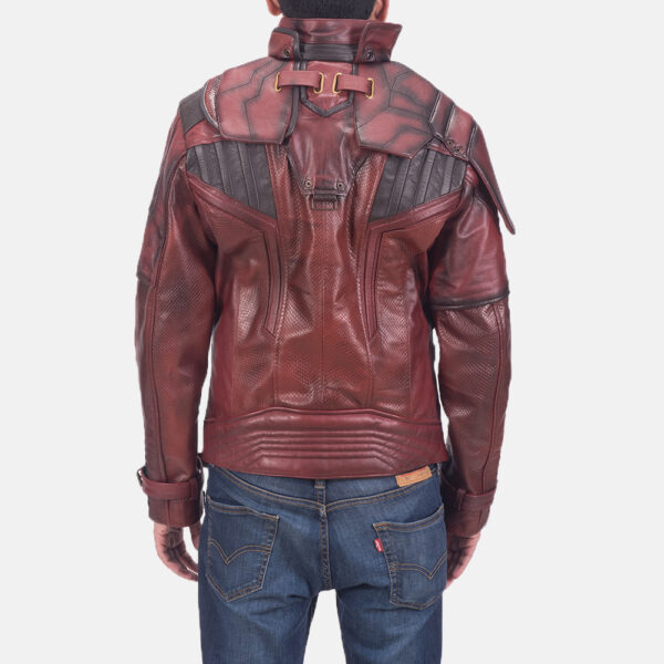 Mars Maroon 2 Leather Jacket - Image 5
