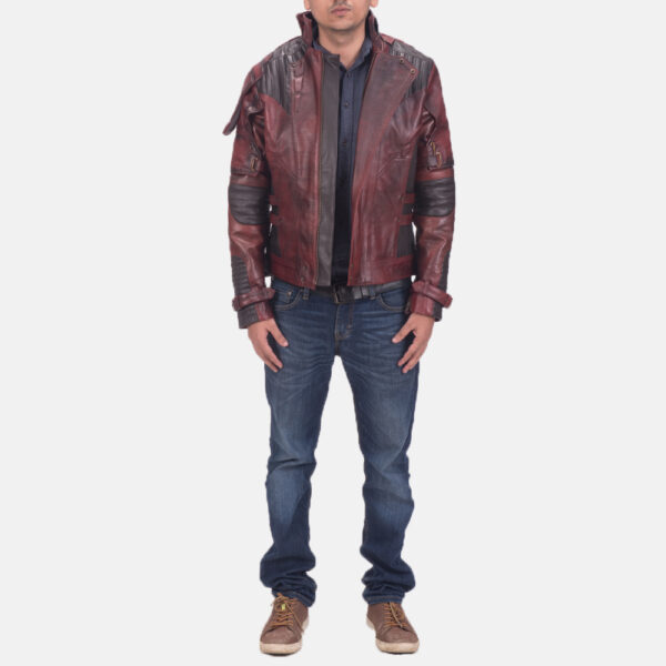Mars Maroon 2 Leather Jacket - Image 6