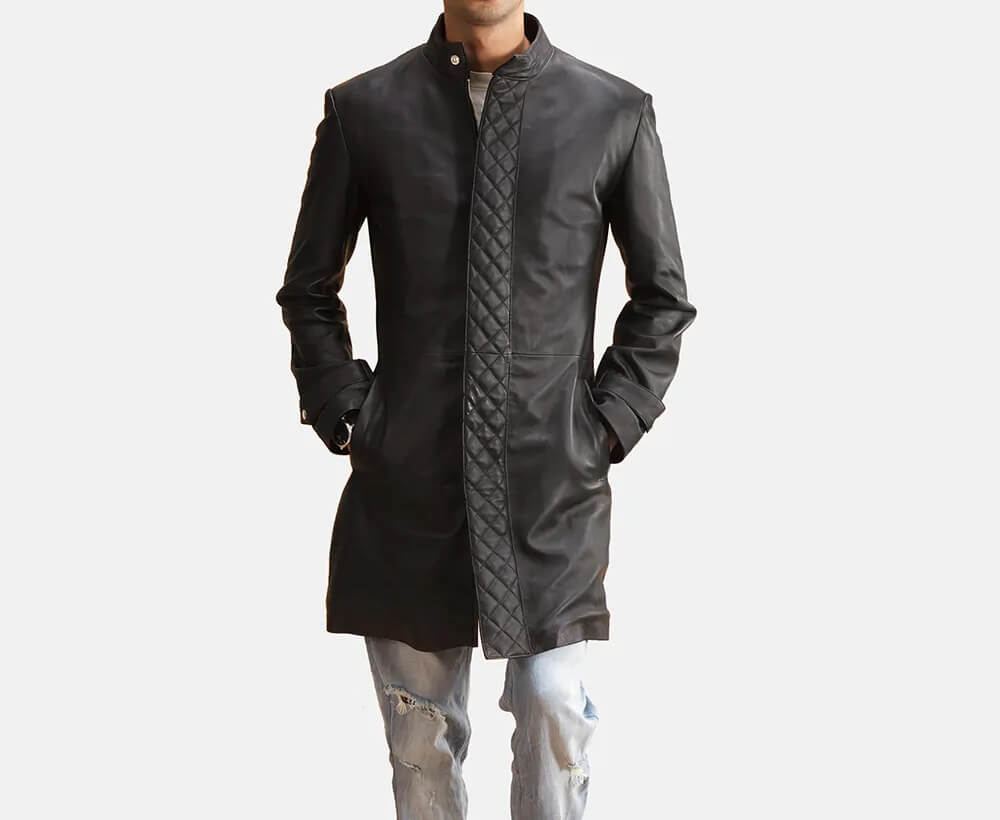 Midlander Quilted Black Leather Coat (11) Midlander Quilted Black Leather Coat