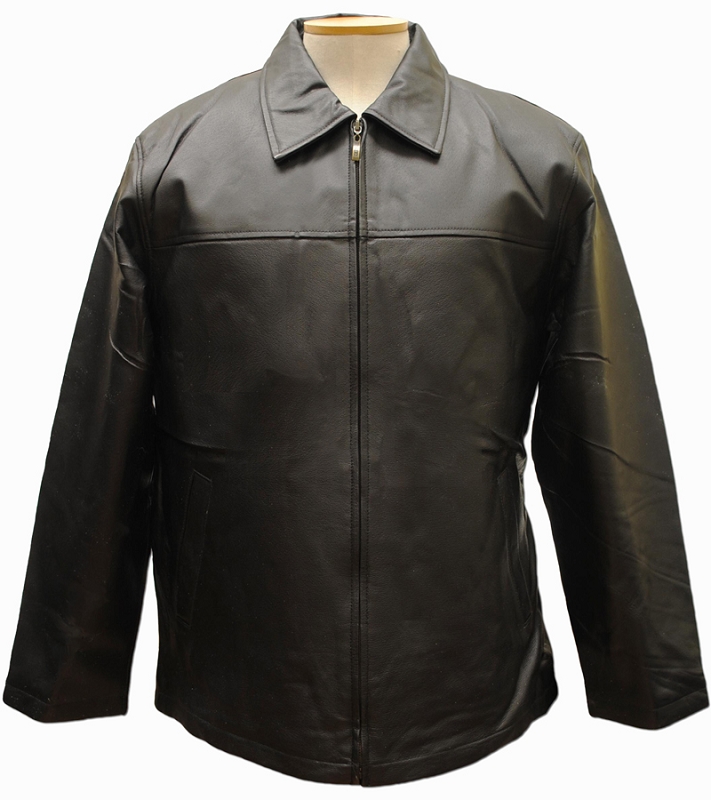 Ciro Citterio Dockside Leather Jacket in Black