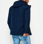 Dark Blue Two Way Zipper Vessel Jacket