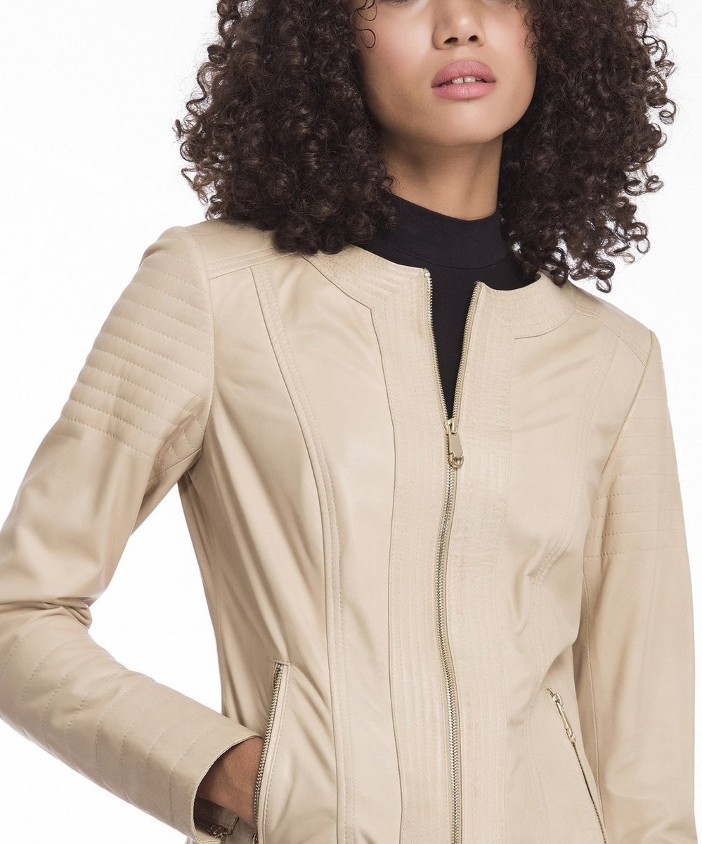 detailed-collarless-leather-jacket-linen-3 Detailed Collarless Leather Jacket - Image 1