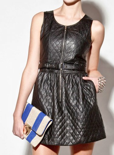 vegan leather wrap dress Nanushka // Black Faux Leather Wrap Dress – VSP Consignment main image 0