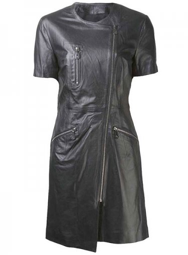 leather-dressesexposed-zip-leather-dress (1) Exposed Zip Leather Dress - # 1525 - Image 1