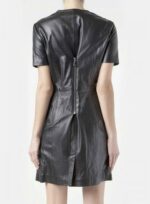 Exposed Zip Leather Dress - # 1525 - Image 3