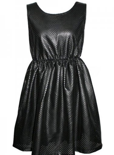 womensdressesperforated-leather-dress (2) Perforated Leather Dress - # 1532 - Image 1