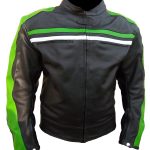 Green Striped Motorbike Jacket