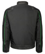 Black Bomber Jacket Water Resistant 1