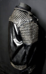 Spiked & Studded Leather Jacket for Men