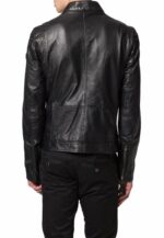 MEN FASHION BLACK LEATHER JACKET - Image 2