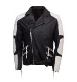 Men’s-Black-White-Quilted-Style-Biker-Leather-Jacket