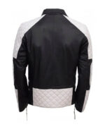 Men’s-Black-White-Quilted-Style-Biker-Leather-Jacket