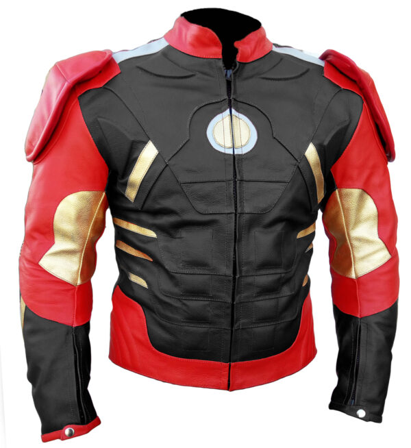 The red and black Celebrity Leather Jacket