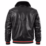 Removable Fur Collar Bomber Jacket