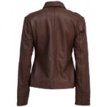 Brown Leather Jacket - Image 2