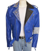 WWE-Wrestler-Brian-Kendrick-Blue-Leather-Jacket