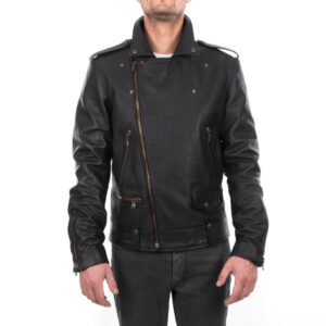 Brass Hardware Biker Jacket