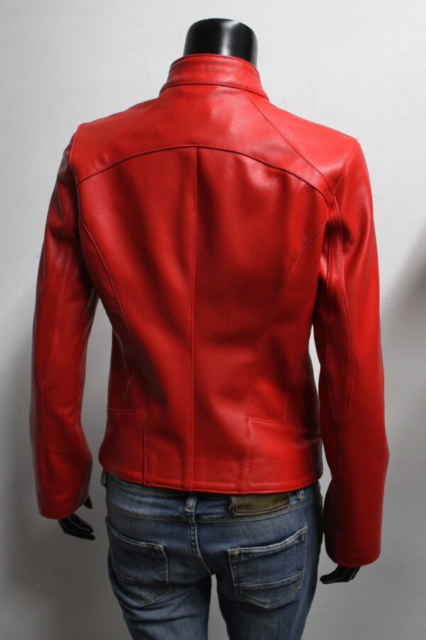 Beautiful Red leather jacket - Image 2