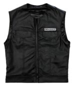 Sons of Anarchy Black Leather Vest