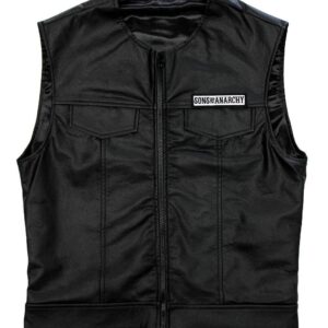 Sons of Anarchy Black Leather Vest