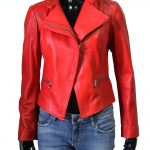 Trendy cropped biker asymmetrical jacket