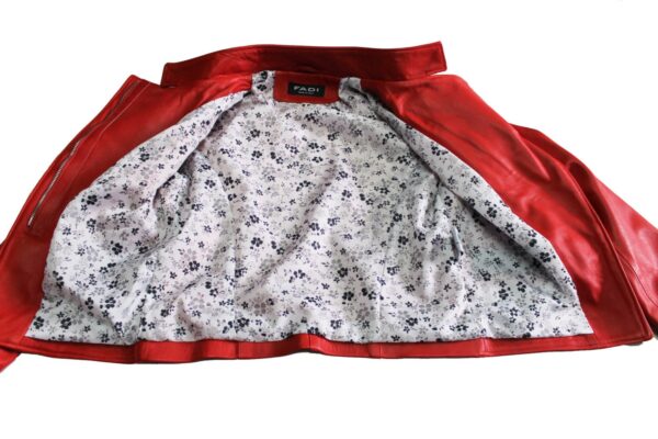 Trendy cropped biker asymmetrical jacket - Image 3